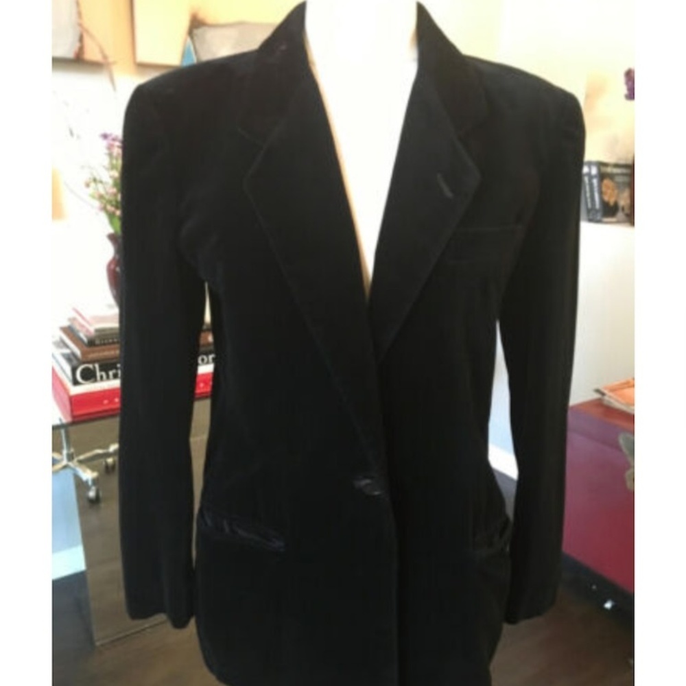 Giorgio Armani Velvet Tux Pant Suit 2217-23-6819
